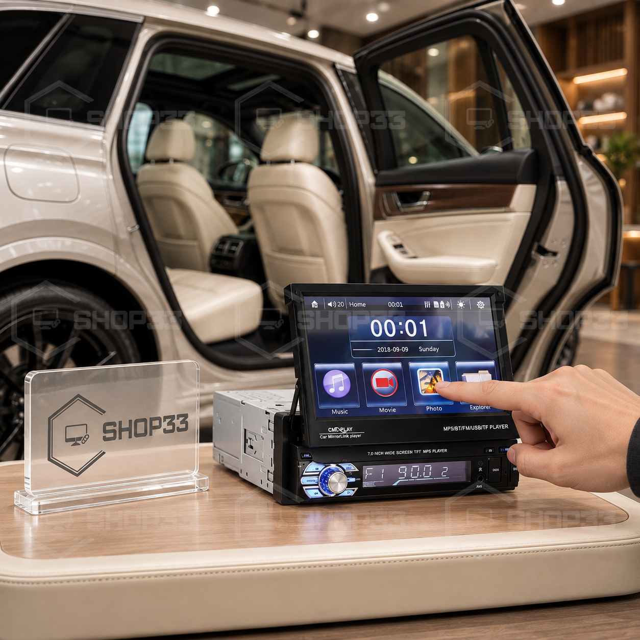 LCD Auto Multimedija na Izvlačenje 7 inča - Image 2