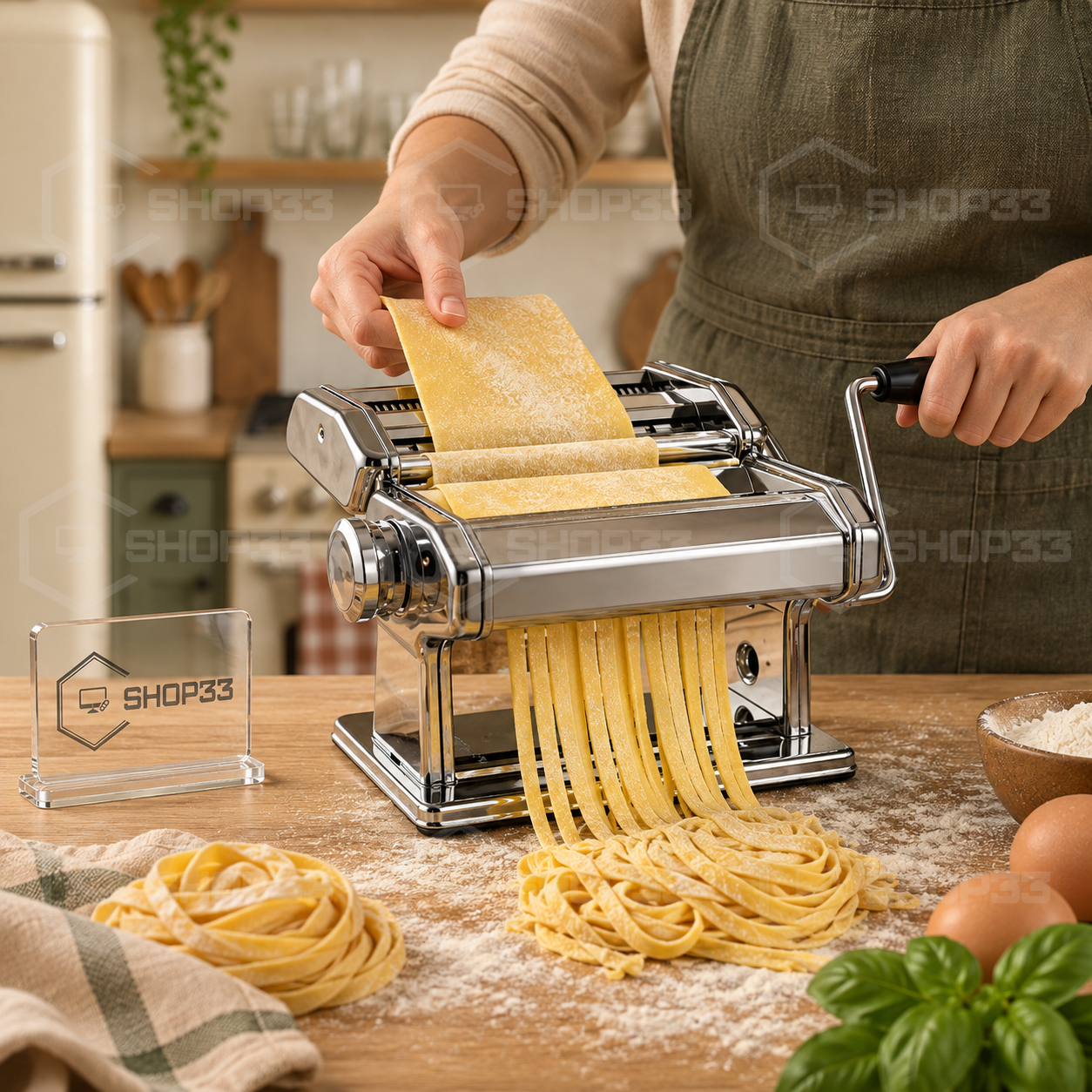 INOX Mašina za Testeninu + Ručka - Image 2