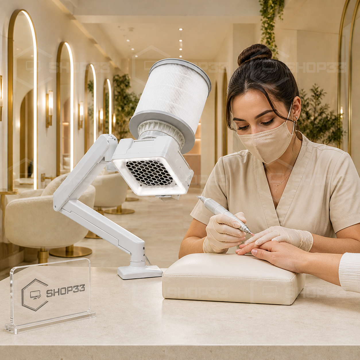 LED Aspirator za Nokte sa HEPA Filterom 40W - Image 2