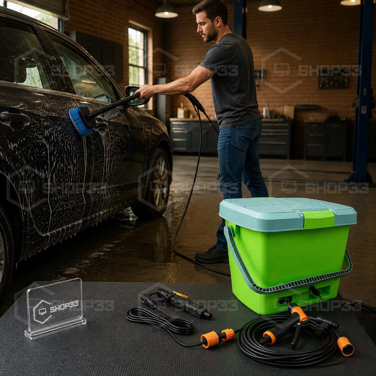 SET Perača za Auto 12V 18L + Crevo 7m - Image 2
