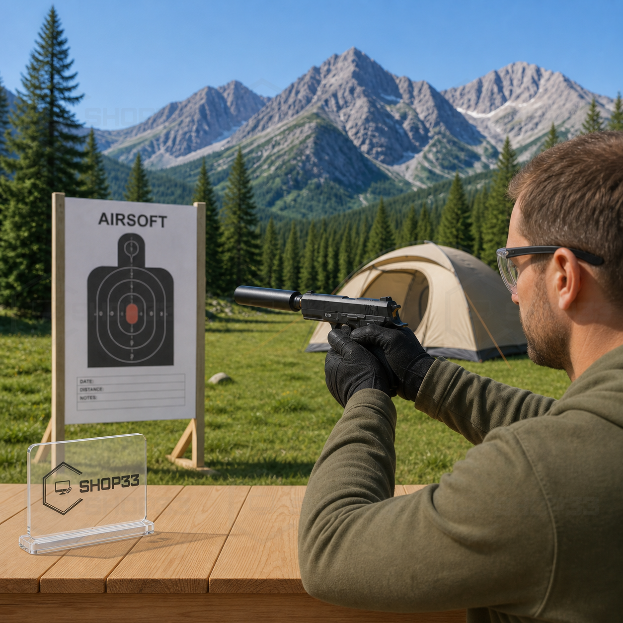 Airsoft Pištolj C19 Metalni + Prigušivač - Image 2