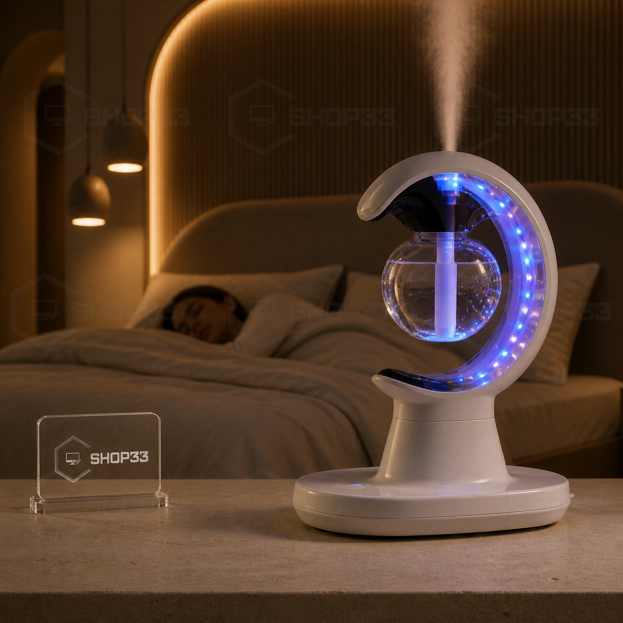 Antigravitacioni Ovlaživač sa LED Prstenom - Image 2