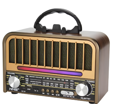 Retro Bluetooth Led FM Zvucnik