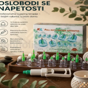 Vakuum Šoljice za Masažu-Komplet 12 kom za Cupping Terapiju