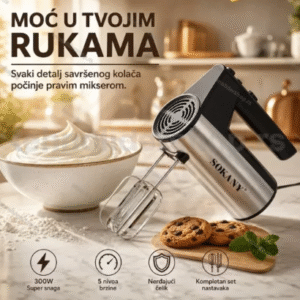 SOKANY Ručni Mikser 300W + 4 Nastavka