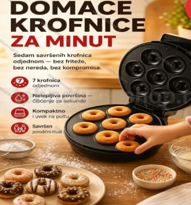 Mini Mašina za Krofne – Aparat za 7 Krofni Odjednom