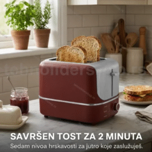 Toster za Hleb Crveni 800W