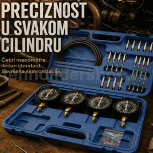 SET za Sinhronizaciju Karburatora 4 Manometra