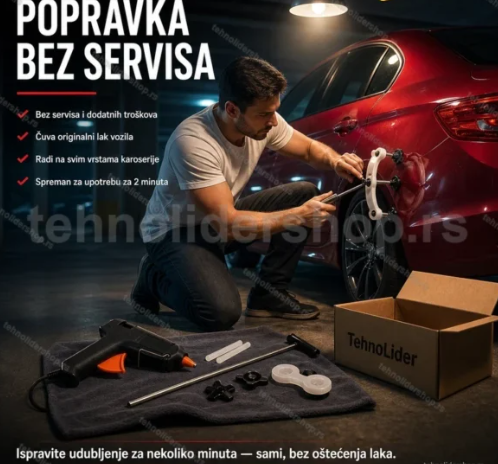 SET Alata za Ispravljanje Lima + Pištolj za Lepak