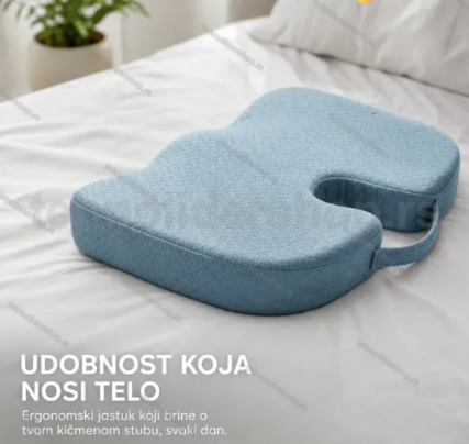 Ergonomski Bamboo Jastuk za Sedenje