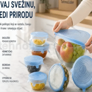 Silikonski Poklopci za Hranu