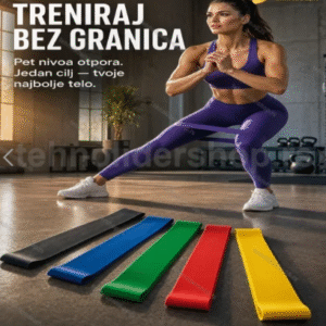 SET Elastične Trake Za Vežbanje 5 Komada